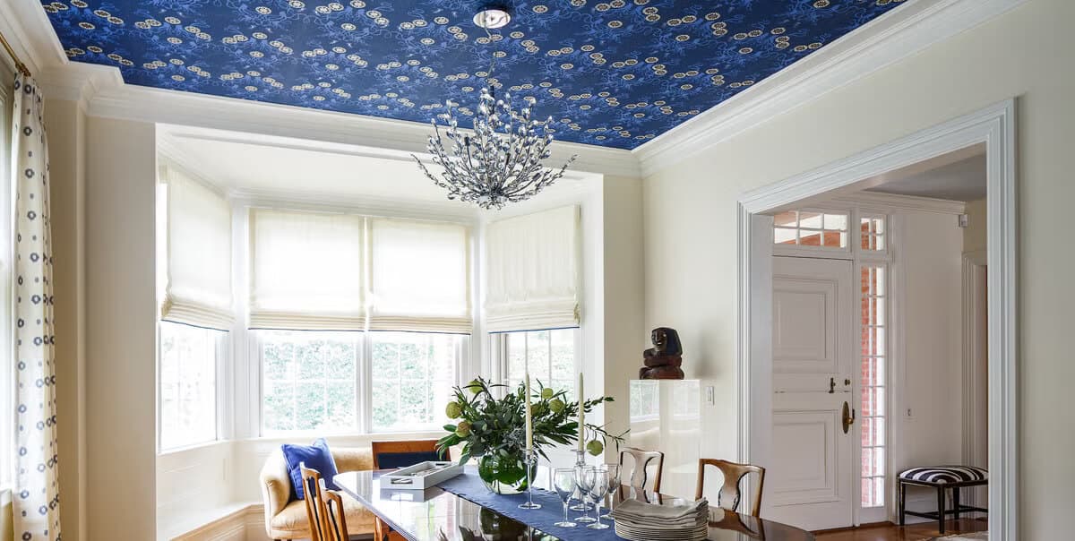 Cover Your Ceiling with Wallpaper