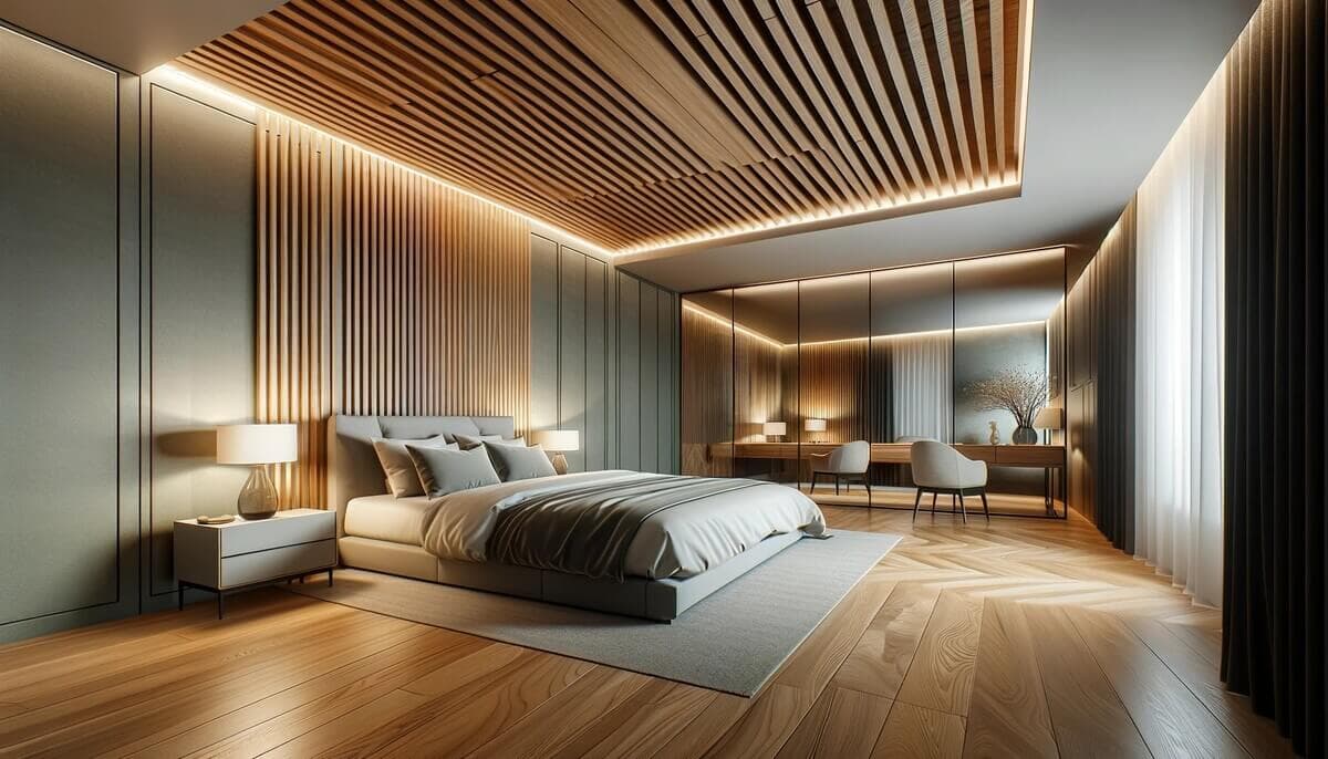 Paneled False Ceiling Designs for the Bedroom
